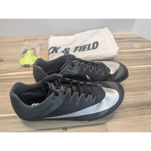 Nike Zoom Rival Sprint Track & Field Spikes DC8753-001 Black Silver Size 5.5 NEW